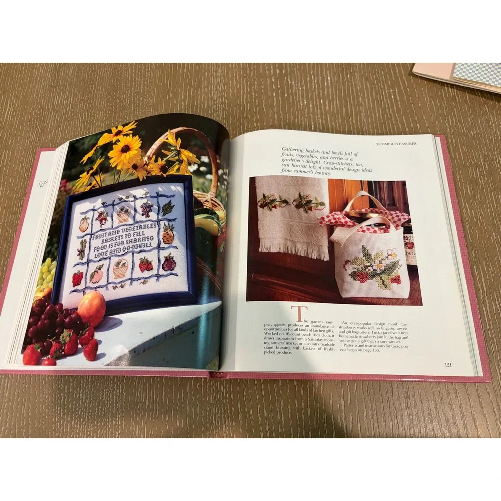 Better Homes & Gardens Four Seasons Cross Stitch Hardcover Pattern Book Spring